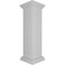 Ekena Millwork 10"W x 40"H Corner Newel Post with Panel, Flat Capital & Base Trim (Installation kit included) NWL10X40CPF0B0 - alternate 6